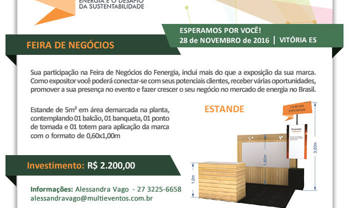 FENERGIA promoverá Feira de Negócios