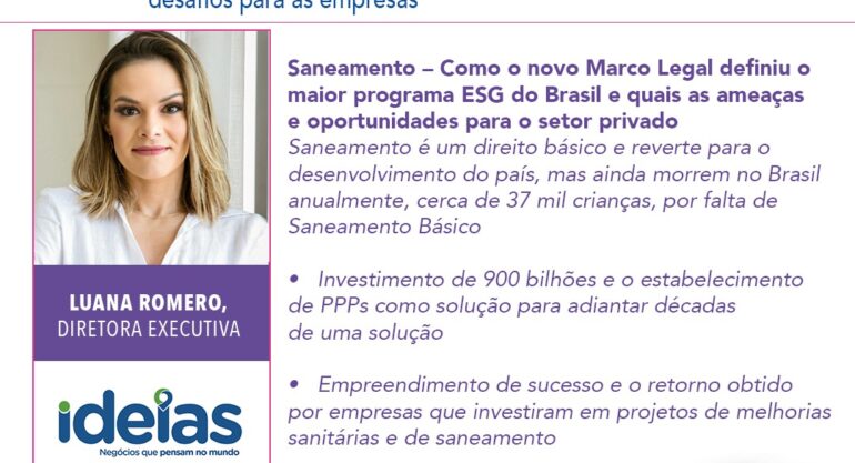 Ideias no ESG Fórum: Gestão Estratégica e Desafios para as empresas