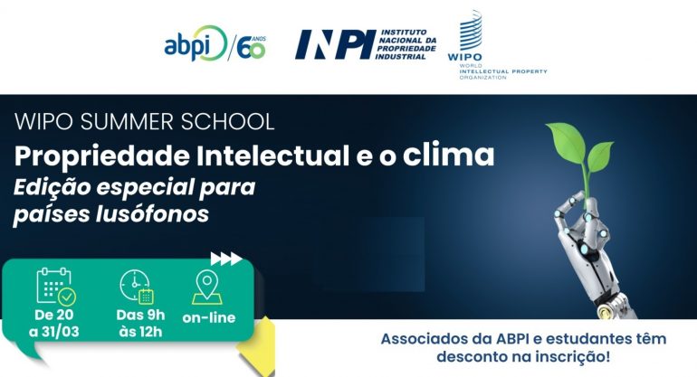 WIPO Summer School – Propriedade Intelectual e o Clima – Especial para Países Lusófonos